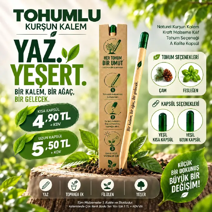 Çam Ağacı Tohumlu Kurşun Kalem