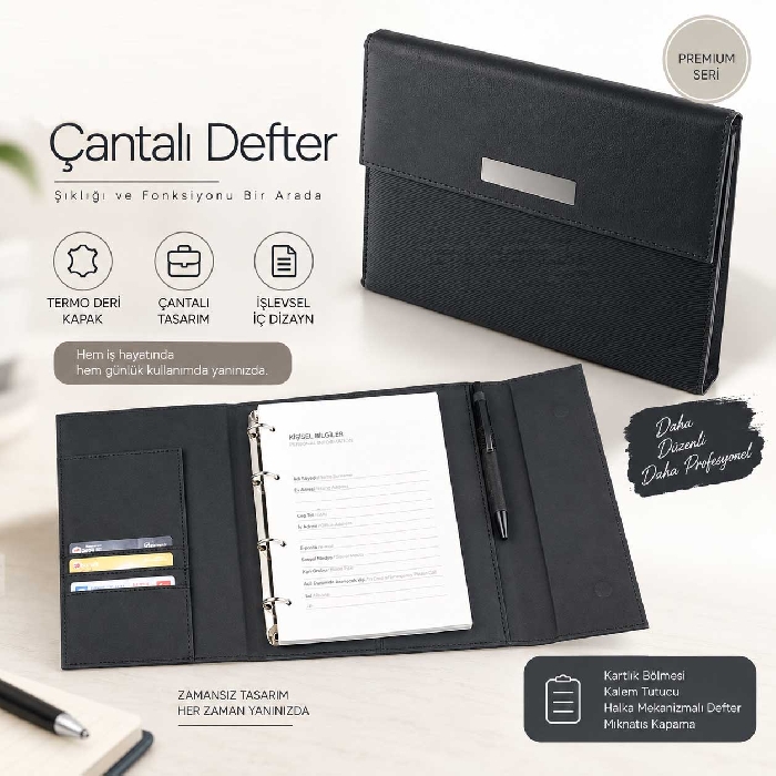 Termo Deri Çantalı Defter