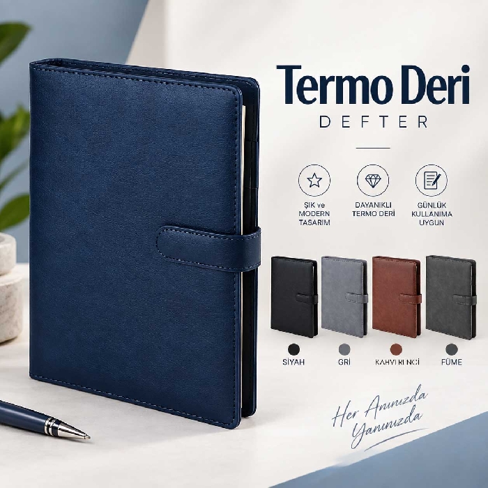 Organizer Defter Üst Kalite Termo Deri