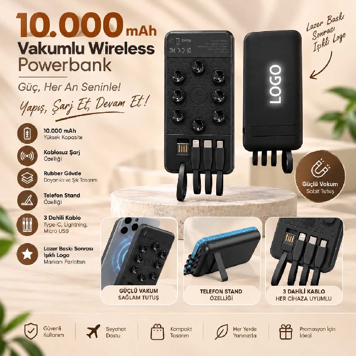 10000 mAh Kapasite