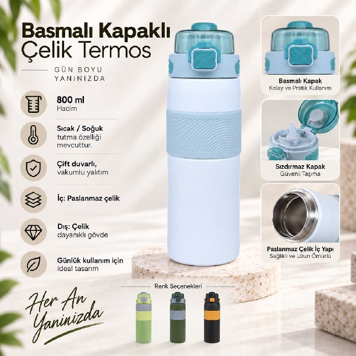 800 ml Büyük Termos