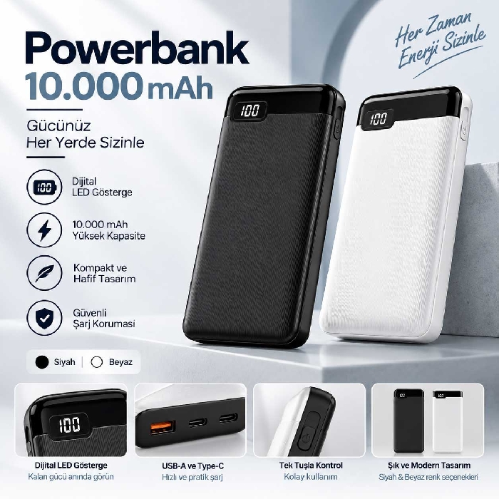 10.000 mAh Powerbank