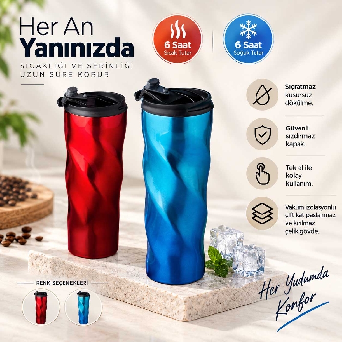 Vakumlu 500 ml Termos