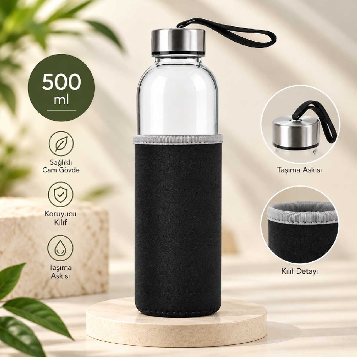Kılıflı 500 ml Matara