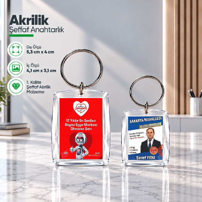 Promosyon Anahtarlık (Halkalı)