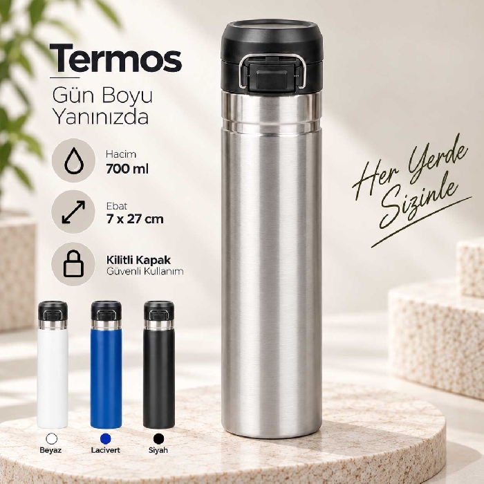 700 ml Kapaklı Termos