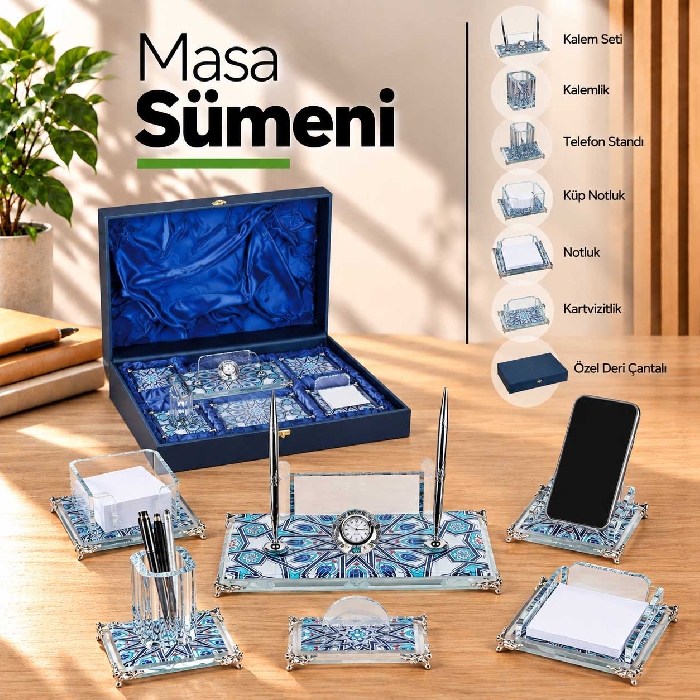 Lüks Çantalı Masa Seti
