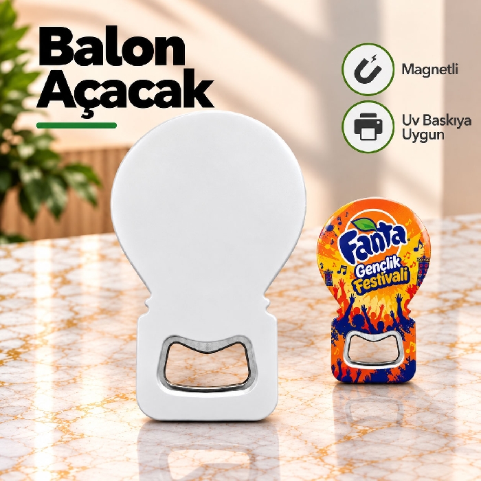 Balon Şeklinde Magnetli Açacak
