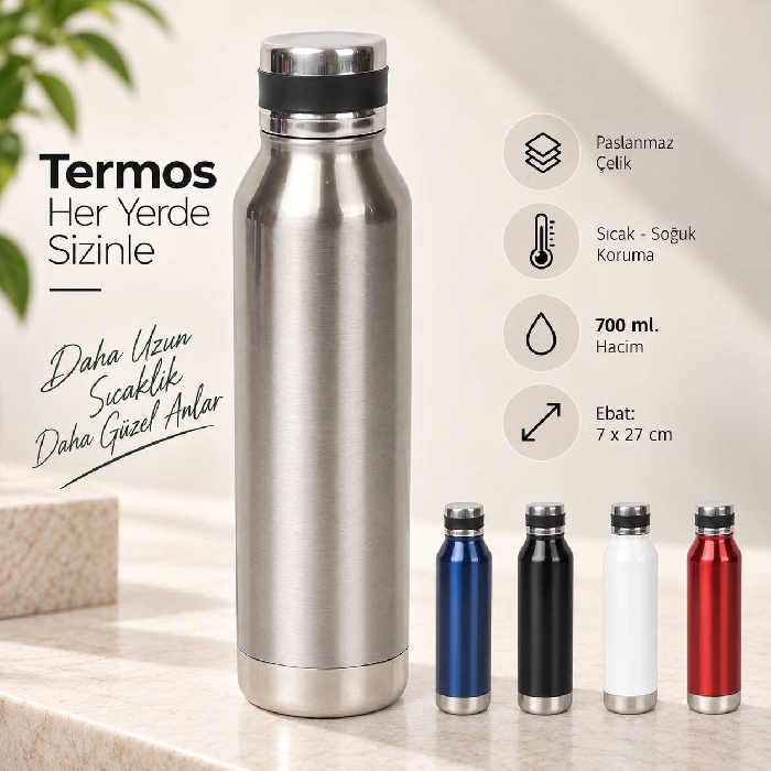 700 ml Çelik Termos