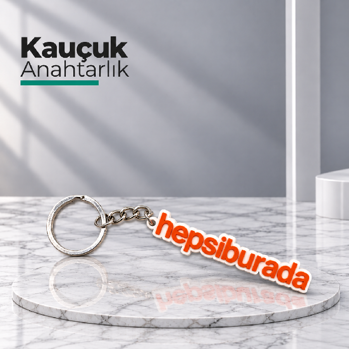 Hepsi Burada Promosyon Kauçuk Anahtarlık