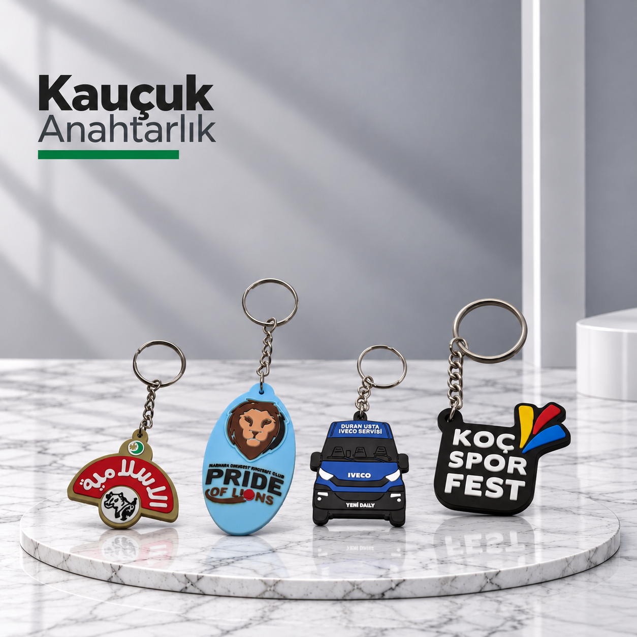 Özel Kesim Kauçuk Promosyon Anahtarlık Modelleri