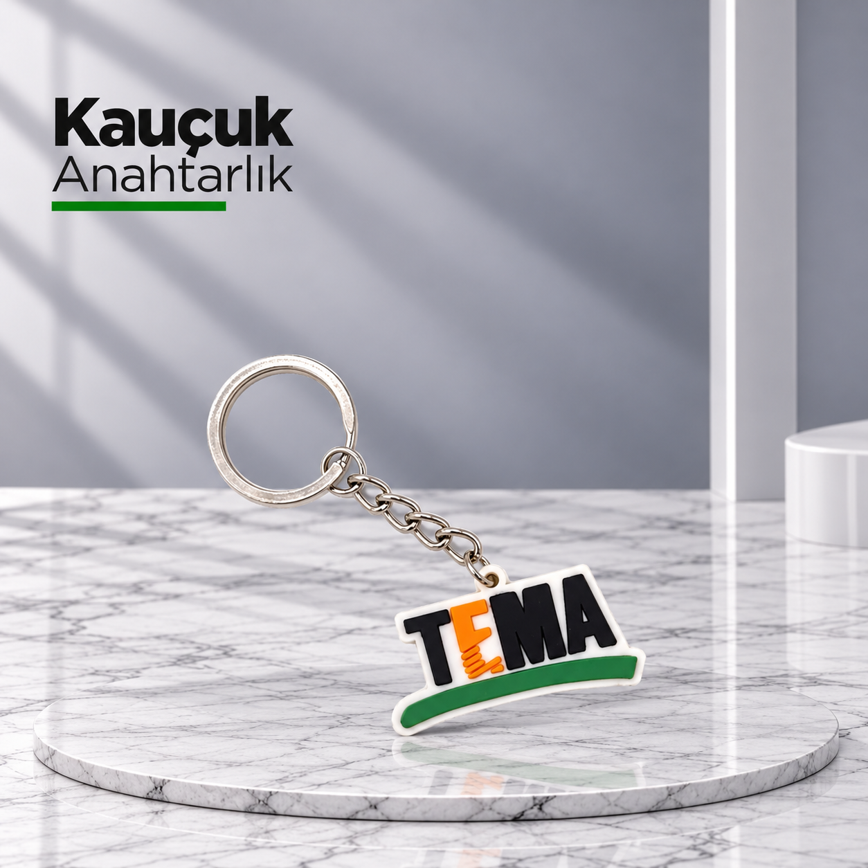 Tema Promosyon Kauçuk Anahtarlık