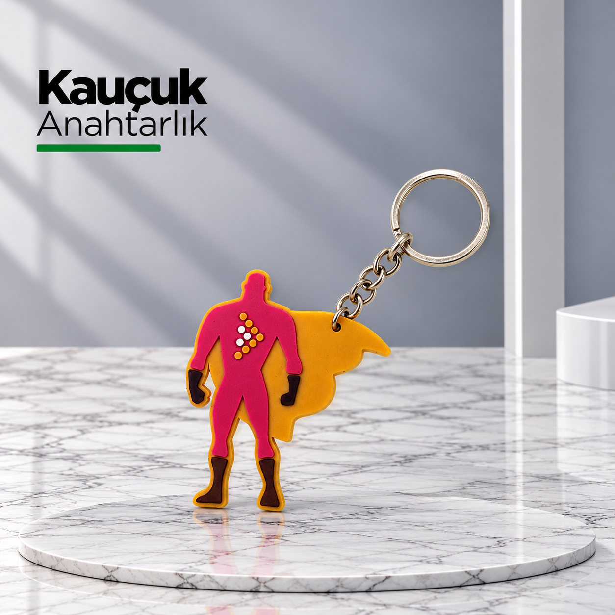 Süper Kahraman Promosyon Kauçuk Anahtarlık