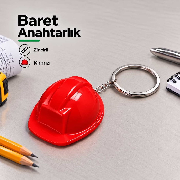 Zincirli Baret Anahtarlık
