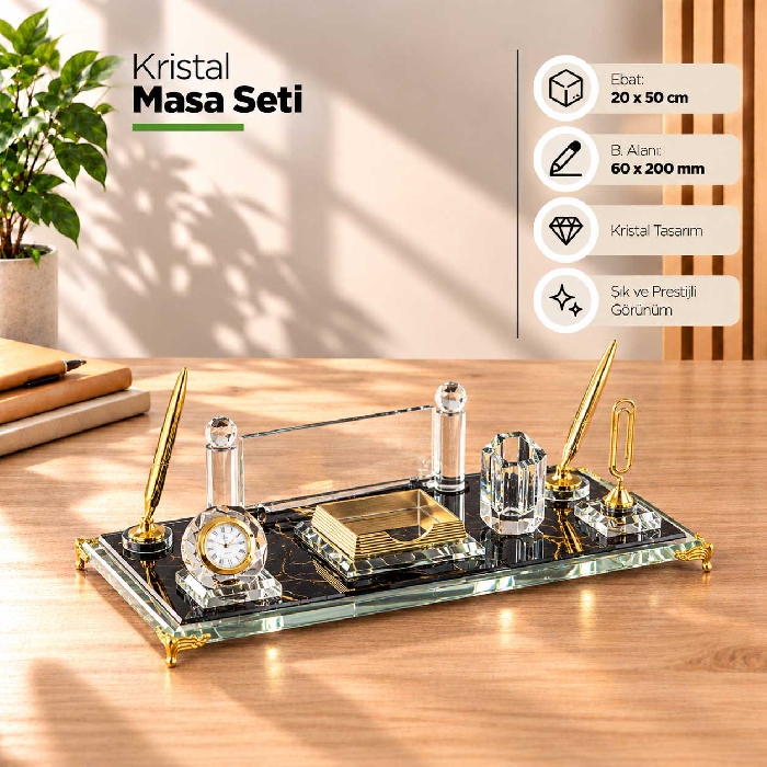 Promosyon Kristal Masa Seti