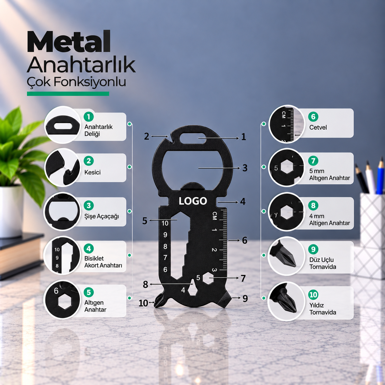 Çok Fonksiyonlu Anahtarlık