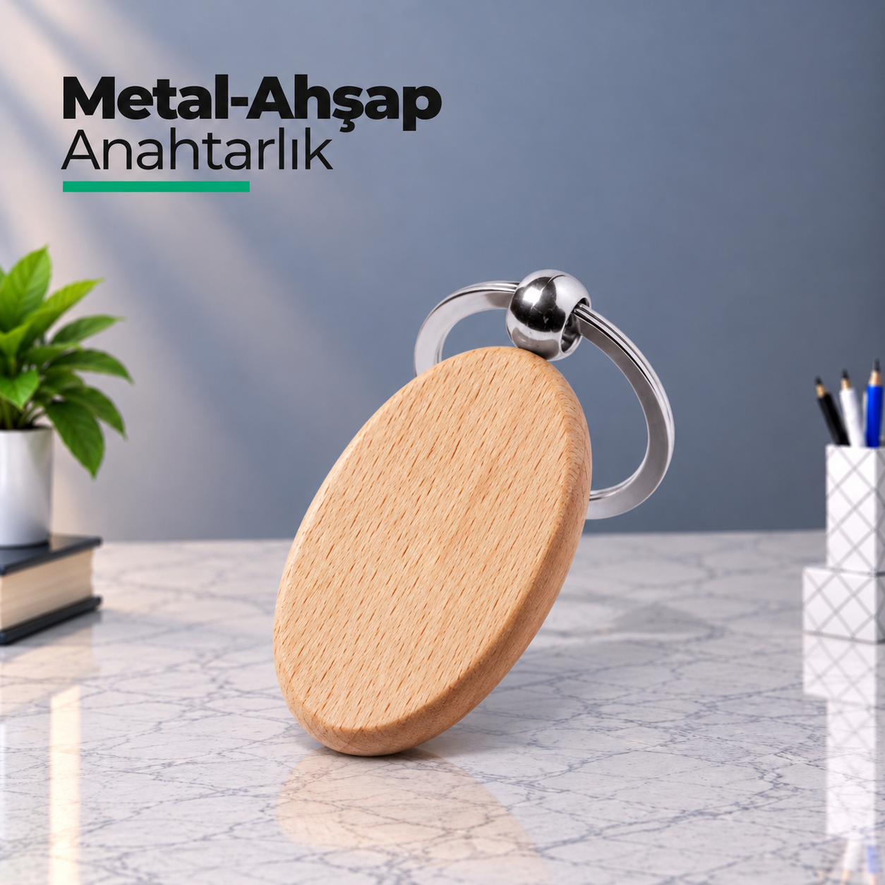 Promosyon Ahşap Anahtarlık