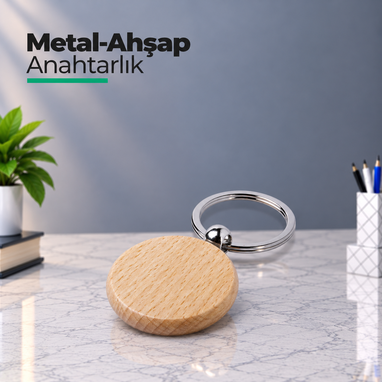 Promosyon Ahşap Anahtarlık