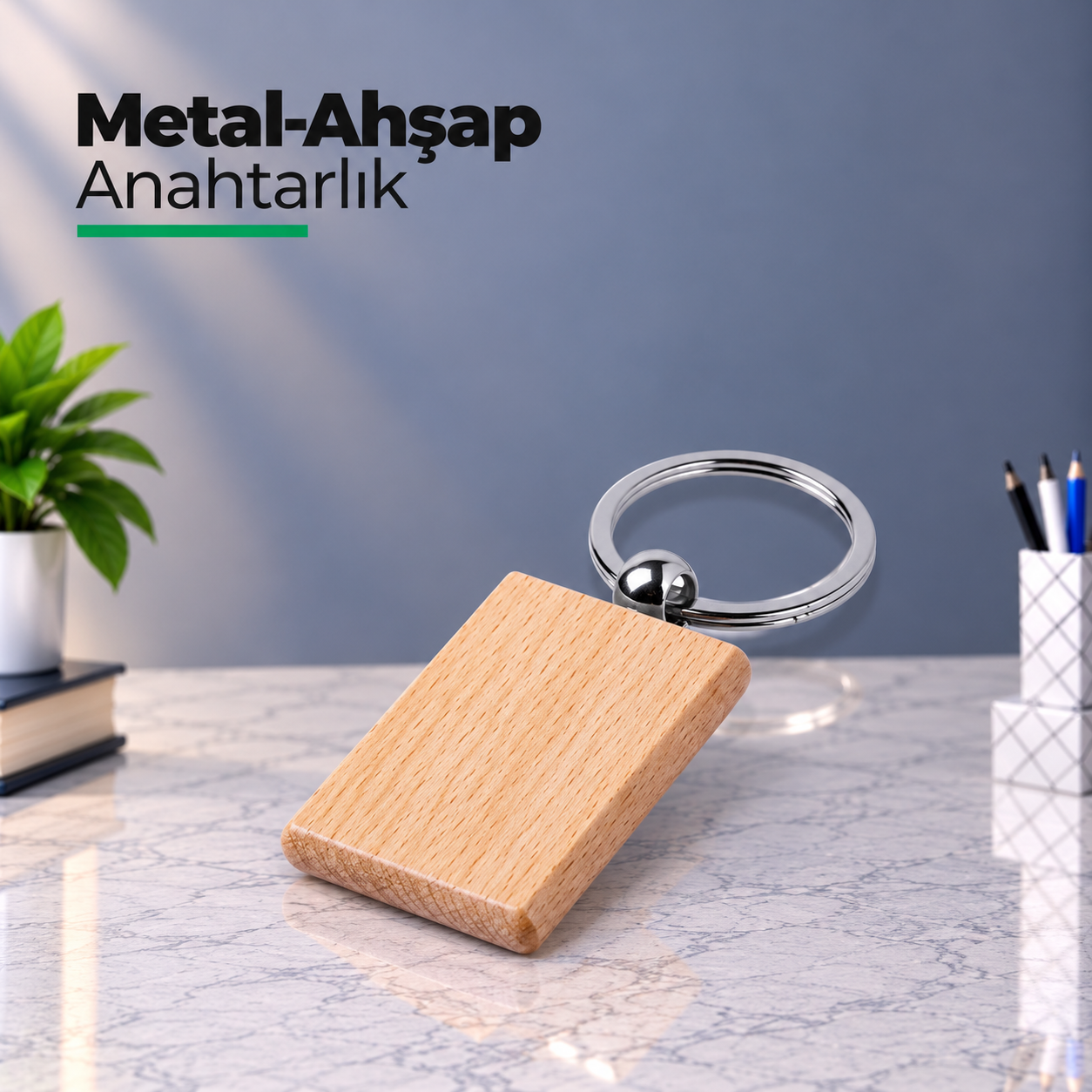Promosyon Ahşap Anahtarlık