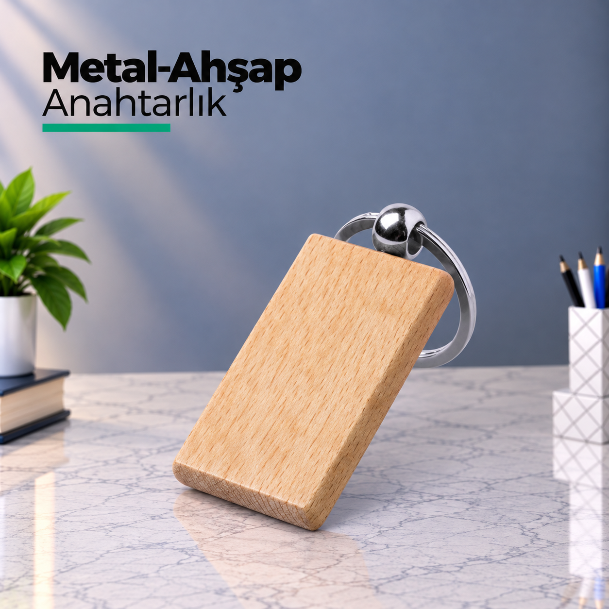 Promosyon Ahşap Anahtarlık