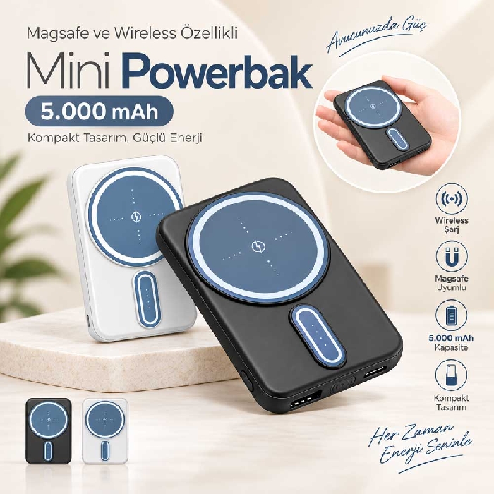 Mini Magsafe Powerbank 5.000 mAh