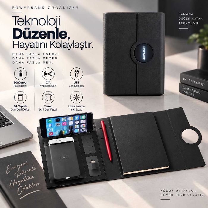 Wireless Powerbank Organizer