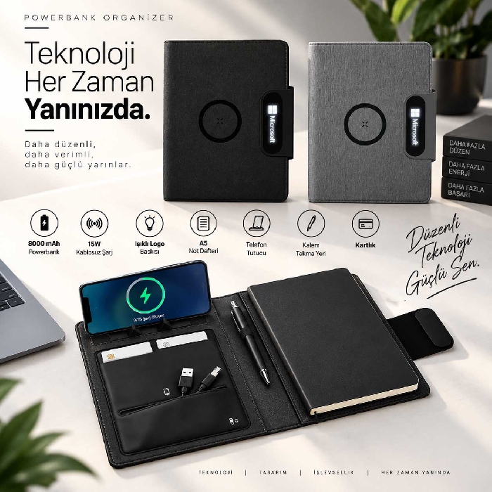Fonksiyonel Powerbank Organizer