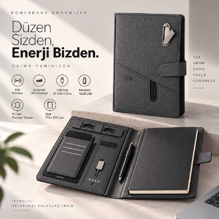 10W Wireless Şarj / 16GB USB Bellek