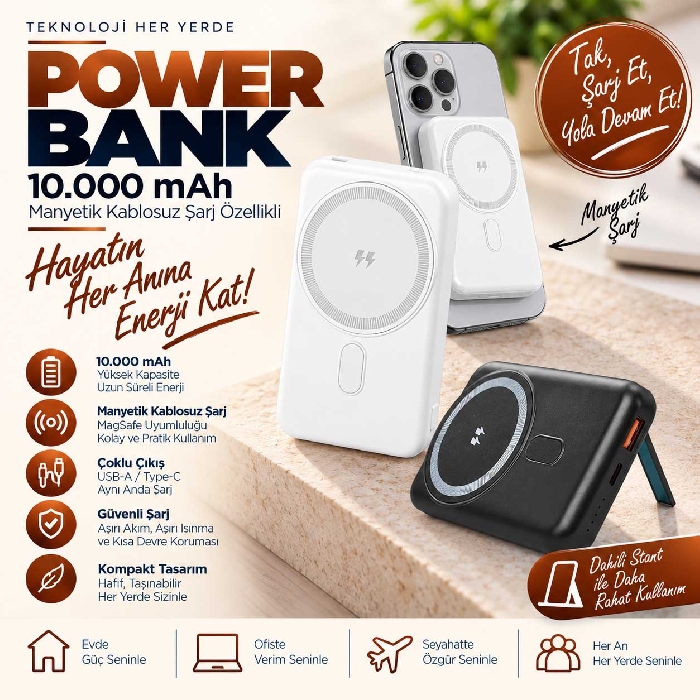 2 Farklı Renk 10.000 mAh