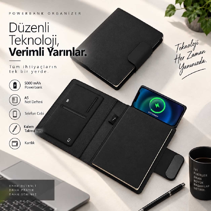 Düzenli Şarj Powerbank Organizer