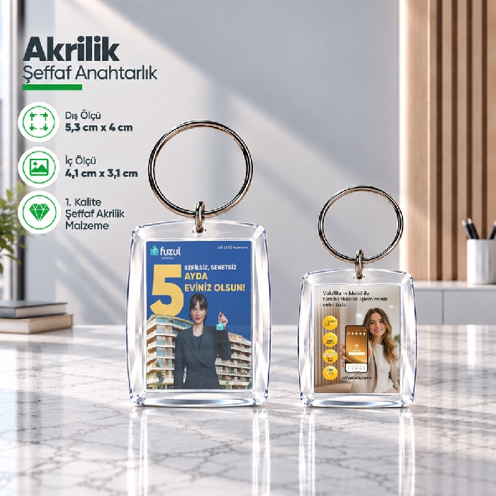 Promosyon Anahtarlık (Halkalı)