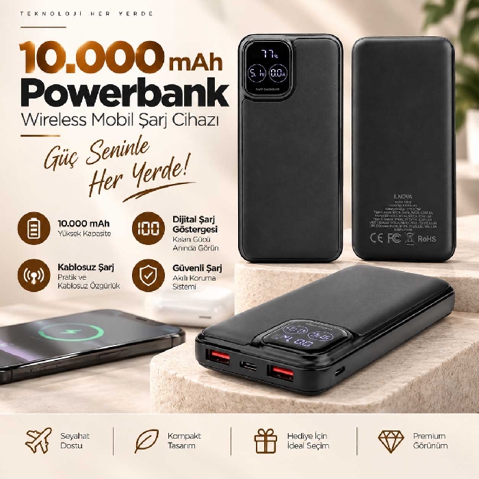 10000 mAh Pil Kapasitesi