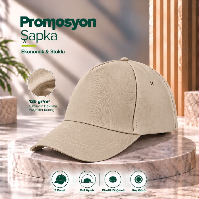 Bej Renk Şapka
