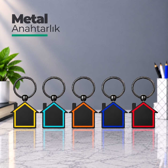 Modern Çizgili Anahtarlık