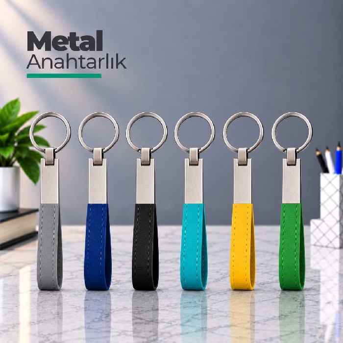 Metal ve Deri Anahtarlık