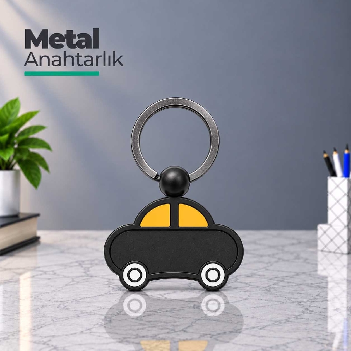 Metal Araba Şekilli Anahtarlık