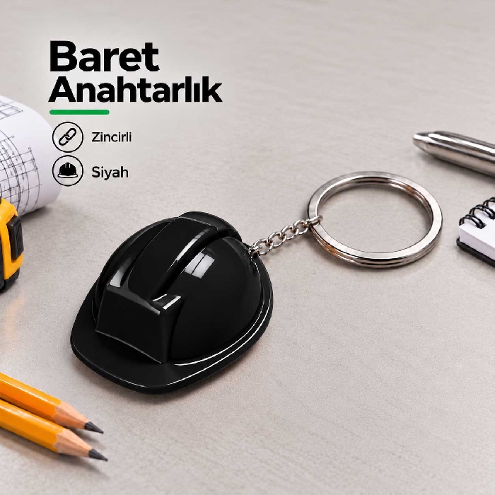 Zincirli Baret Anahtarlık