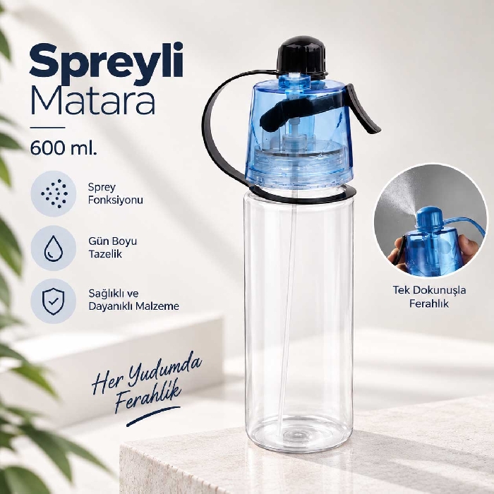 600 ml Spreyli Matara