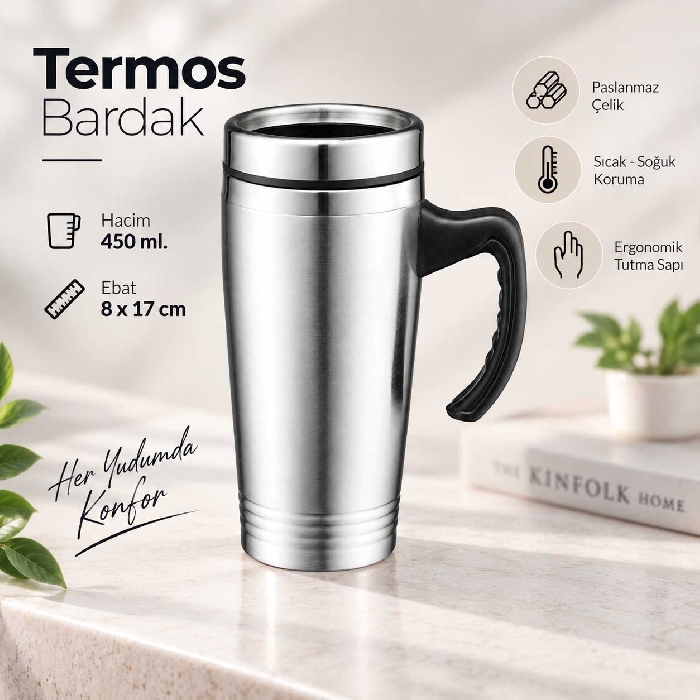 450 ml Çelik Termos