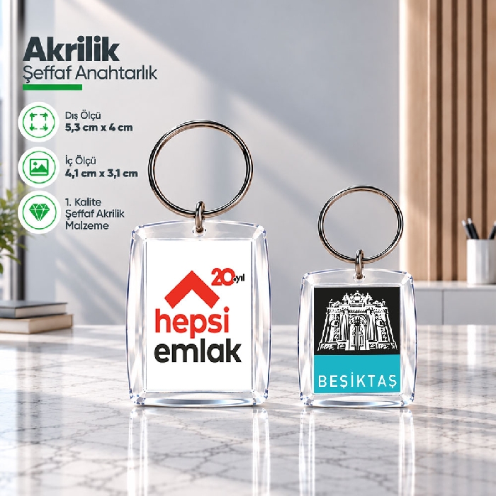 Promosyon Anahtarlık (Halkalı)