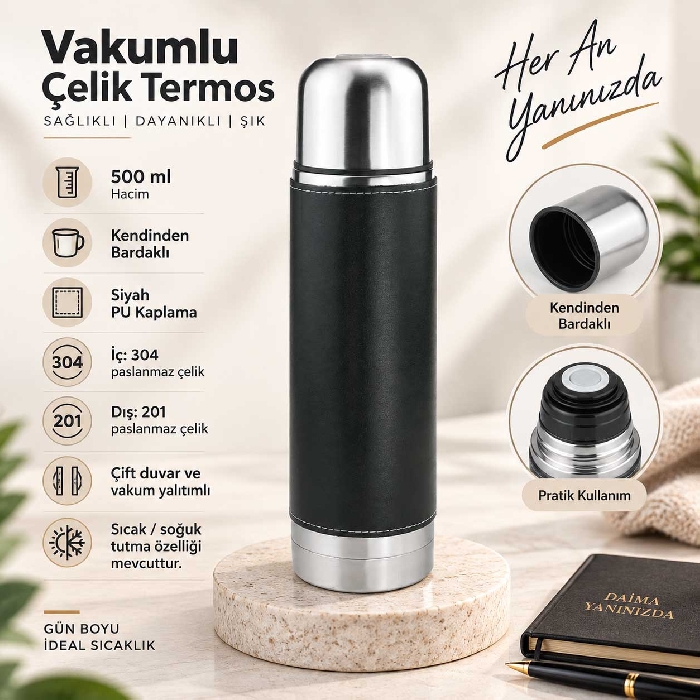 Bardaklı 500 ml Termos